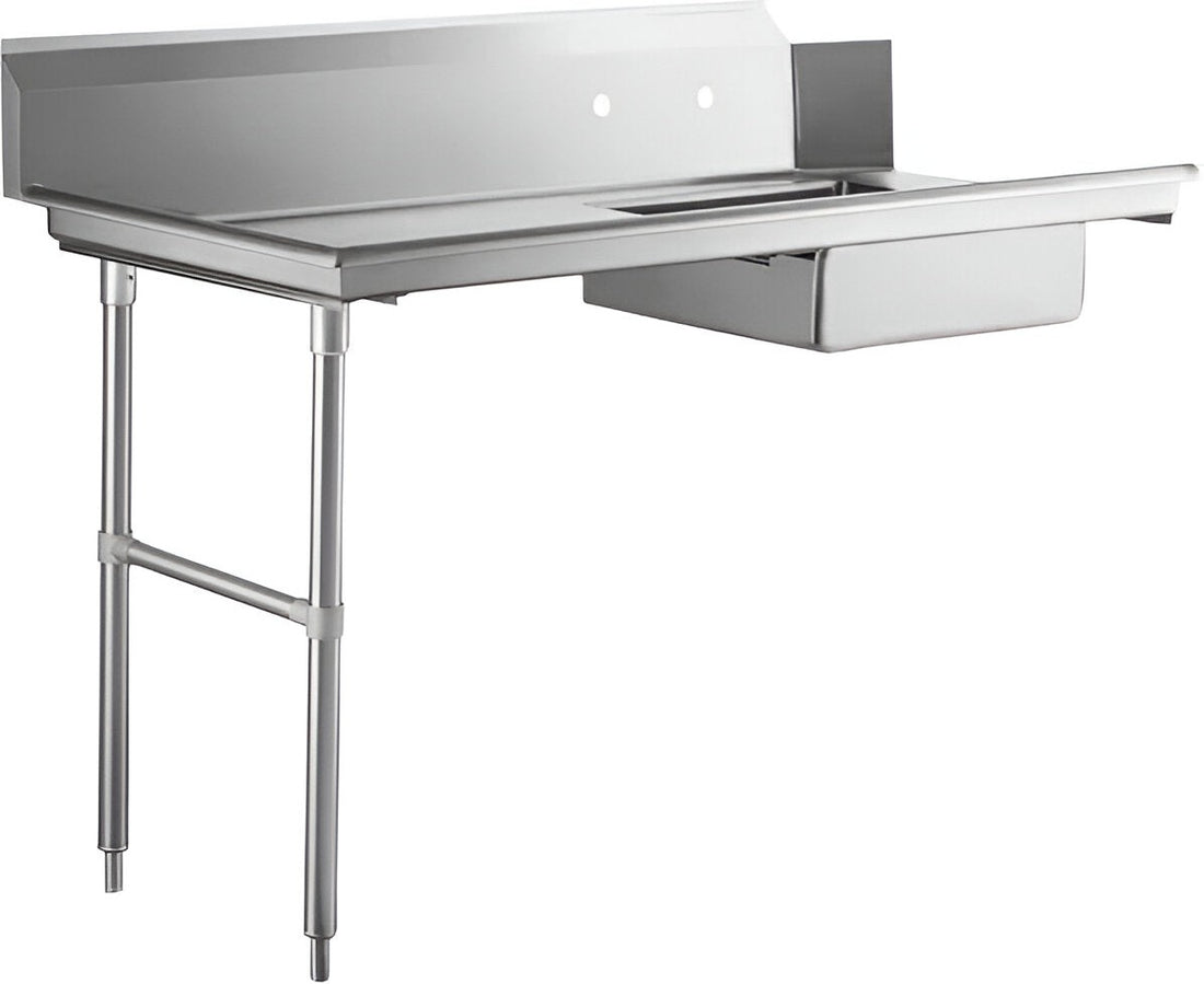 Omcan - 72″ Left Side Soiled Dish Table with Sink - 47748
