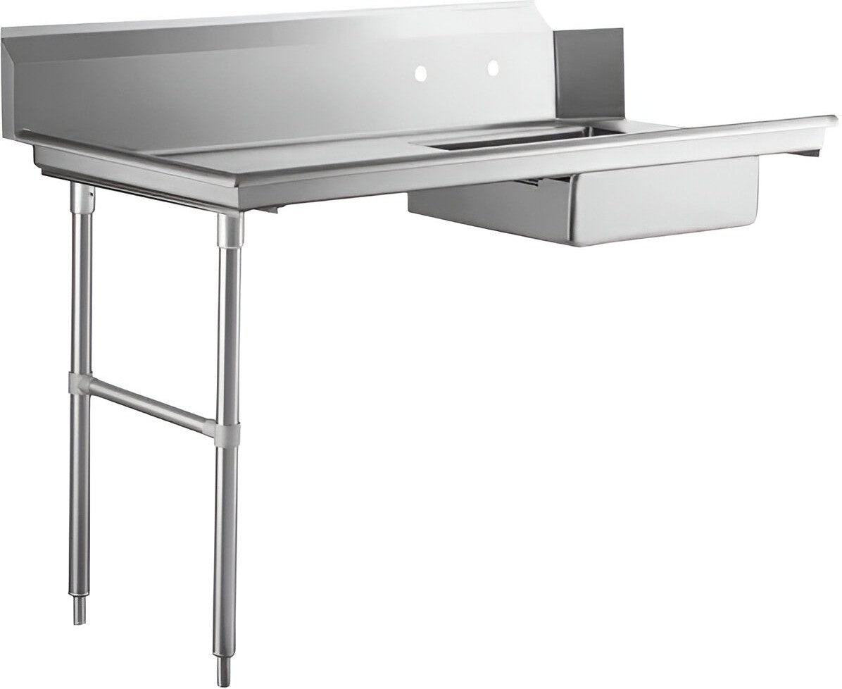 Omcan - 72″ Left Side Soiled Dish Table with Sink - 47748