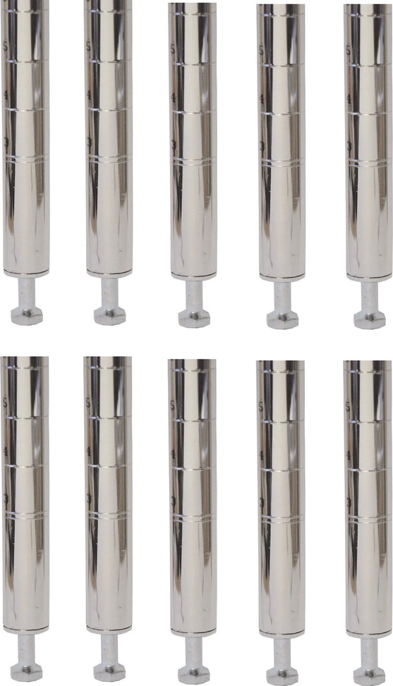 Omcan - 72" Post with Leveler For Chrome Shelving, Pack of 10 - 20095