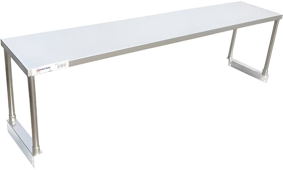 Omcan - 72" x 15" x12" Stainless Steel Overshelf for 5 Pan Steam Table - 47020