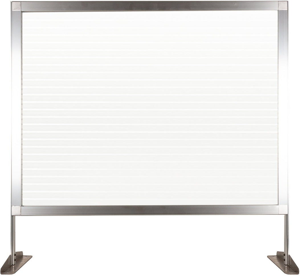 Omcan - 72" x 32.5" Clear-Fluted Polycarbonate Countertop Panel - 46768