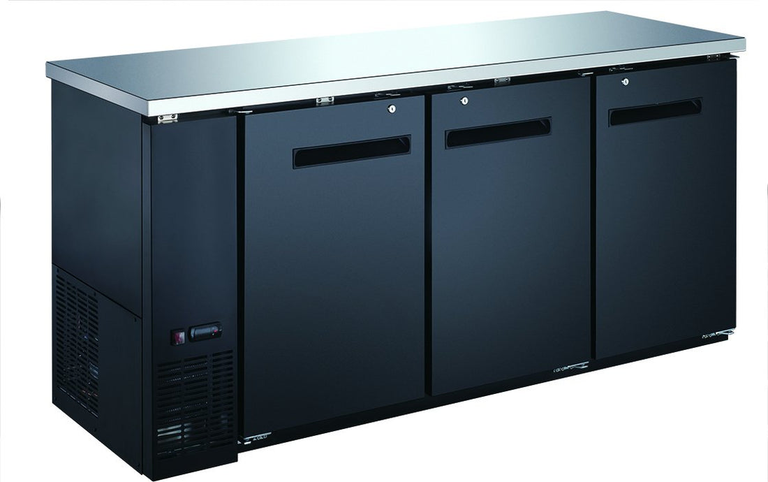 Omcan - 73" Solid Door Bottle Cooler (19.6 cu. ft.) - BB-CN-0020-SH