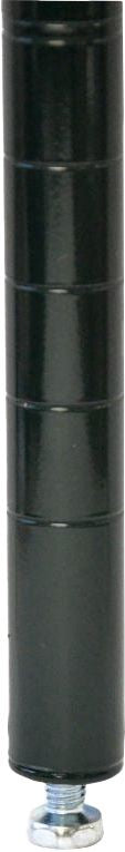 Omcan - 74″ Black Epoxy Post with Leveler, Pack of 10 - 48092