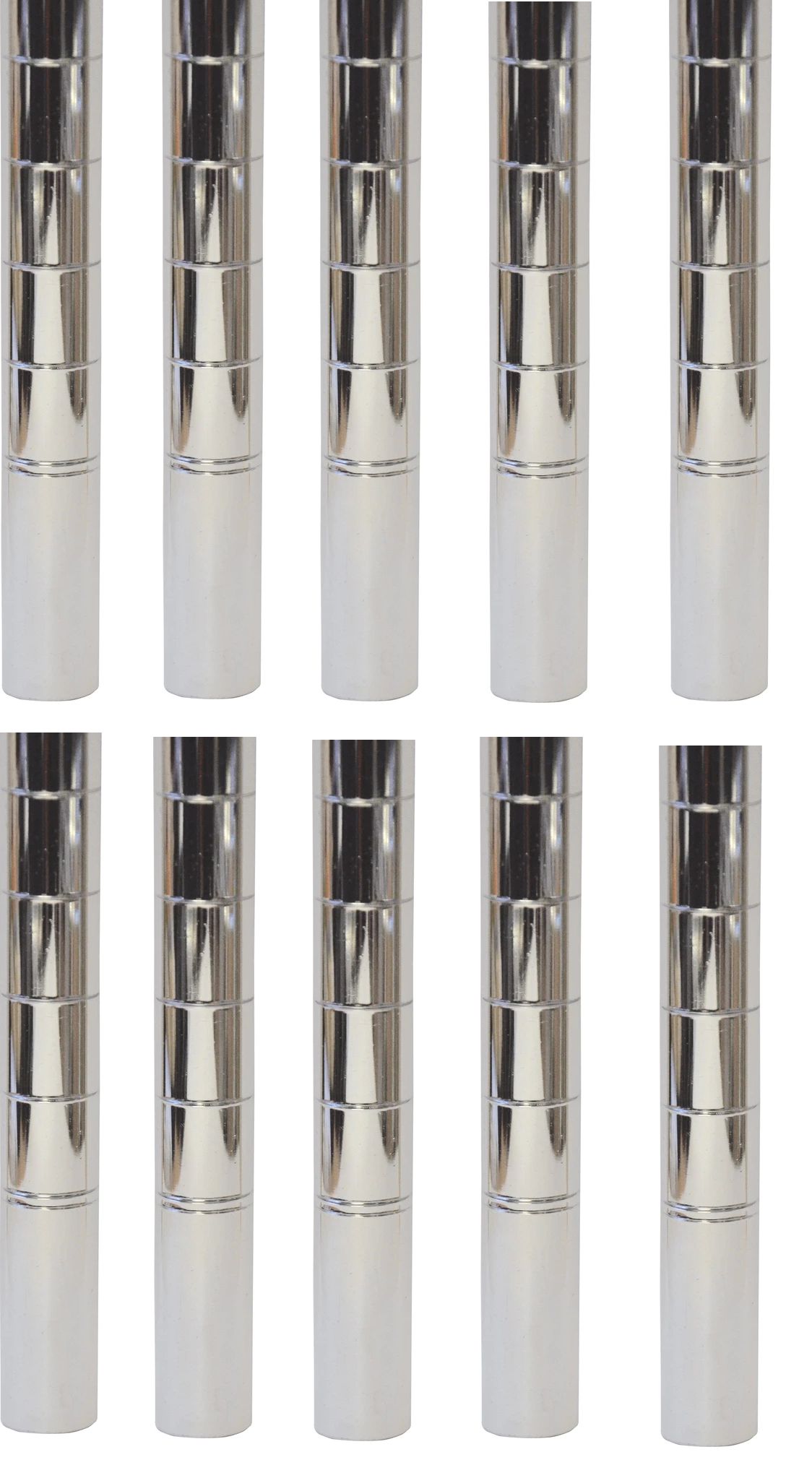 Omcan - 74" Post For Chrome Shelving, Pack of 10 - 31379