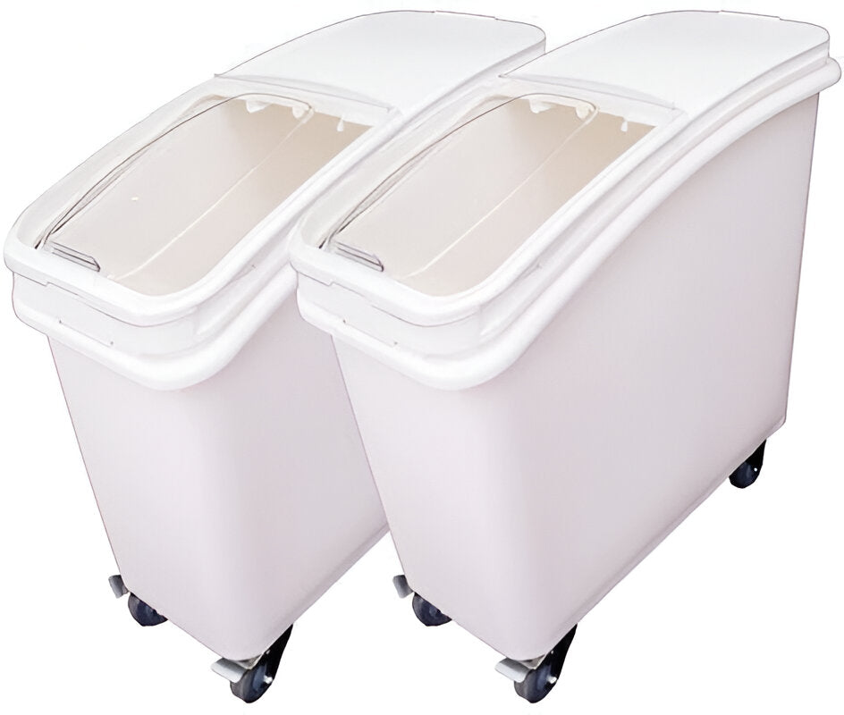 Omcan - 79.5 L Ingredient Bin with Sliding Lid and Scoop, Pack of 2 - 80985