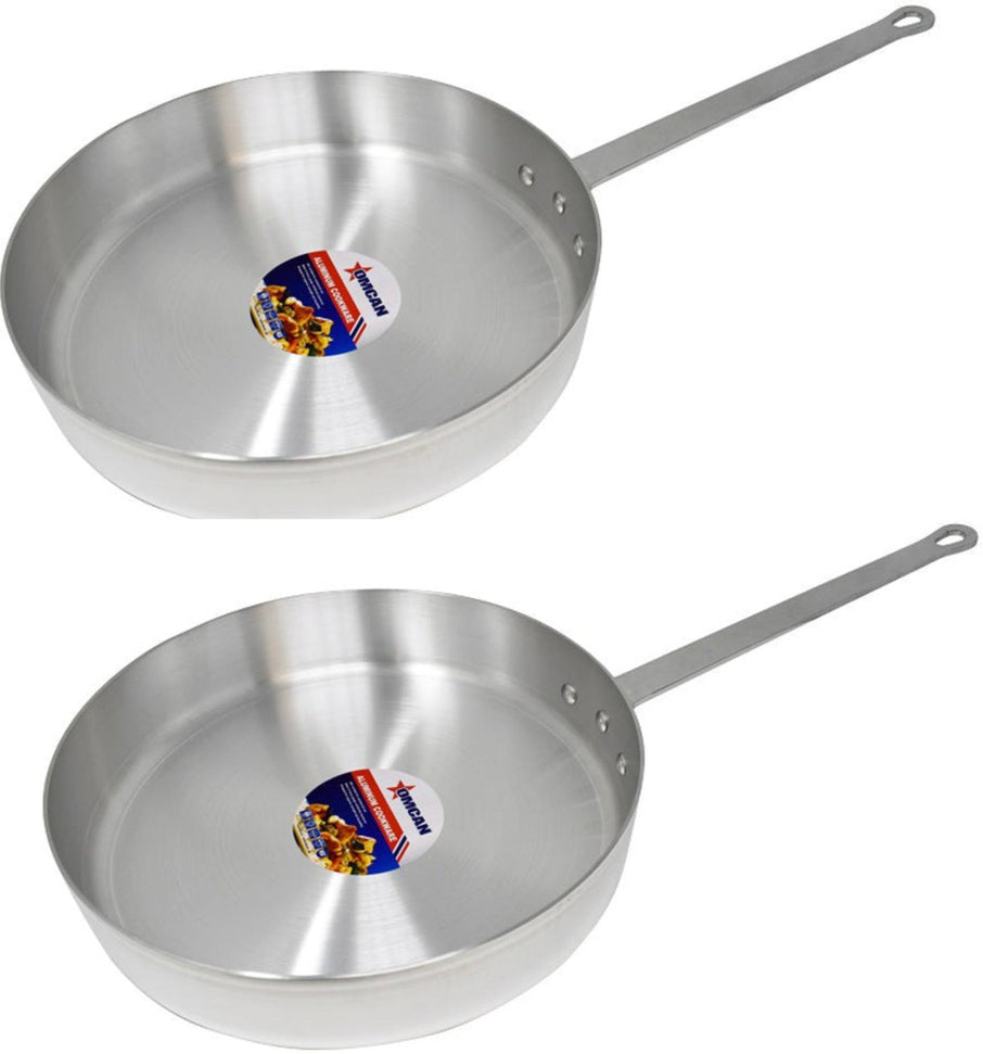 Omcan - 7.5 QT Aluminium Saute Pan, Pack of 2 - 43444