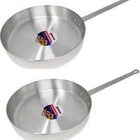 Omcan - 7.5 QT Aluminium Saute Pan, Pack of 2 - 43444