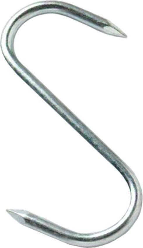Omcan - 7.75" x 7/16” Stainless Steel “S” Hook (200 X 9 mm), Pack of 5 - 10501