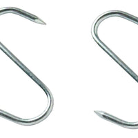 Omcan - 7.75" x 7/16” Stainless Steel “S” Hook (200 X 9 mm), Pack of 5 - 10501
