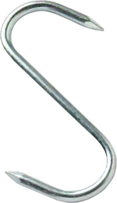 Omcan - 7.75" x 7/16” Stainless Steel “S” Hook (220 X 10 mm), 5/cs - 10502