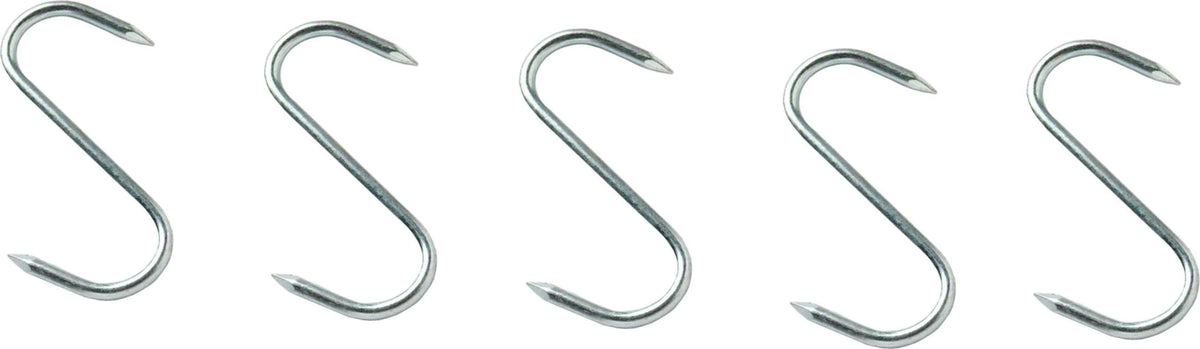 Omcan - 7.75" x 7/16” Stainless Steel “S” Hook (220 X 10 mm), Pack of 3 - 10502