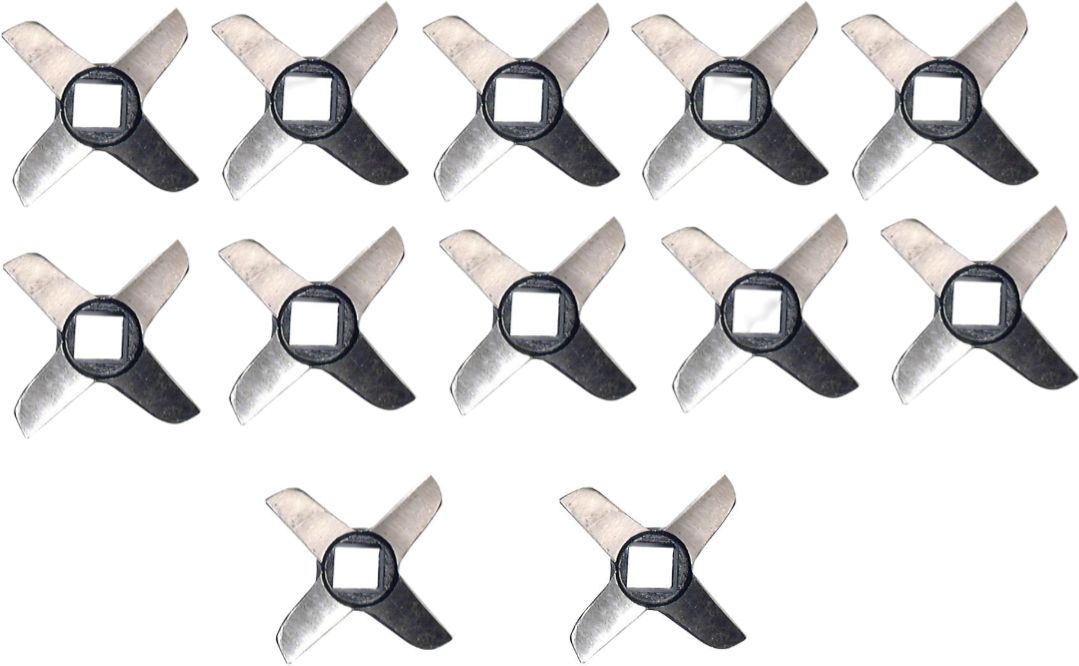 Omcan - #8 Carbon Steel Meat Grinder Knife, Pack of 10 - 11070