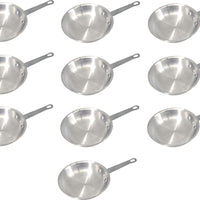 Omcan - 8" Commercial Grade Aluminum Fry Pan, Pack of 10 - 43330
