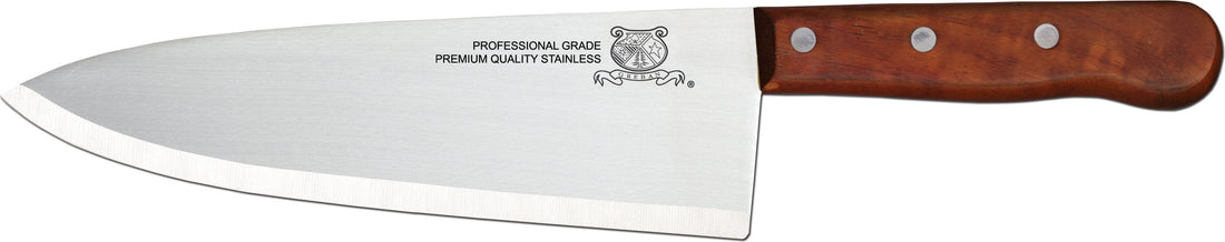Omcan - 8” Cook's Knife with Wood Handle, Pack of 10 - 11479