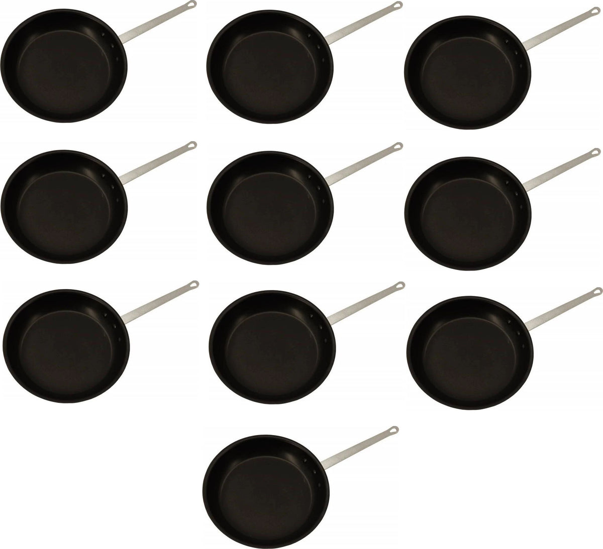 Omcan - 8" Eclipse Finish Commercial Grade Aluminum Fry Pan, Pack of 5 - 43335