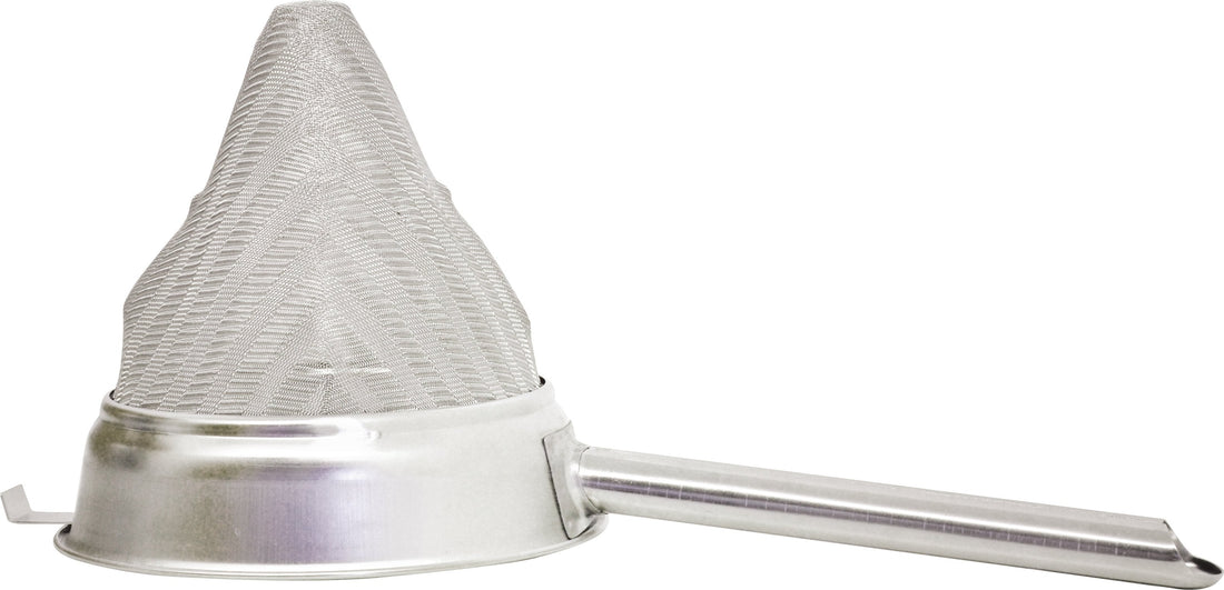 Omcan - 8” Extra Fine Mesh Bouillon Strainer, Pack of 3 - 80125
