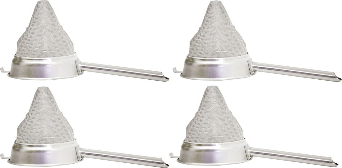 Omcan - 8” Extra Fine Mesh Bouillon Strainer, Pack of 3 - 80125