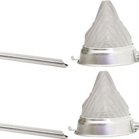 Omcan - 8” Extra Fine Mesh Bouillon Strainer, Pack of 3 - 80125
