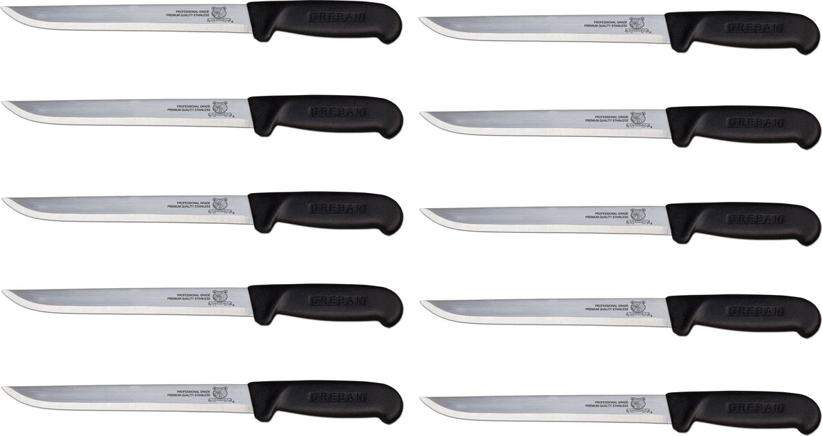 Omcan - 8" Light Gauge Fillet Knife, Pack of 10 - 11854