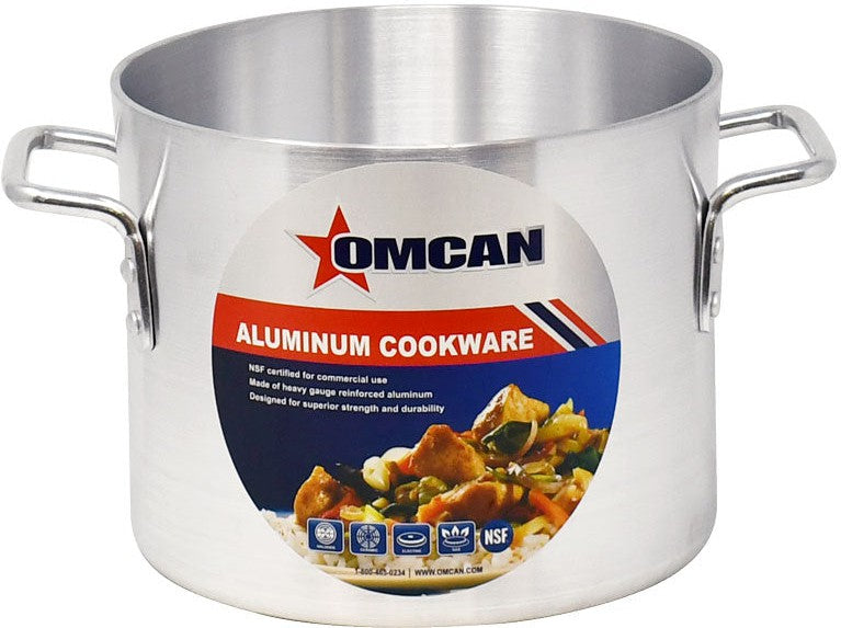 Omcan - 8 QT Aluminium Stock Pot, Pack of 2 - 43366