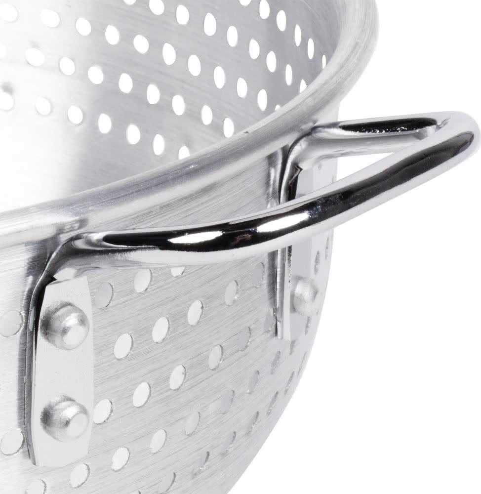 Omcan - 8 QT Aluminum Colander (7.6 L), Pack of 4 - 80404