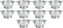 Omcan - 8 QT Aluminum Colander (7.6 L), Pack of 4 - 80404