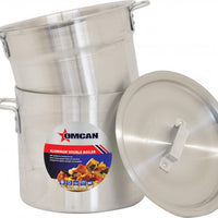 Omcan - 8 QT Aluminum Double Boiler, Pack of 2 - 43438
