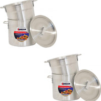 Omcan - 8 QT Aluminum Double Boiler, Pack of 2 - 43438