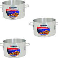 Omcan - 8 QT Aluminum Sauce Pot, Pack of 2 - 43390