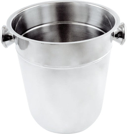 Omcan - 8 QT Stainless Steel Wine Bucket with Knob Handle, Pack of 6 - 80836