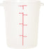 Omcan - 8 QT Translucent Polypropylene Round Food Storage Container, Pack of 15 - 80213