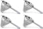 Omcan - 8” Reinforced Extra Fine Mesh Bouillon Strainer, Pack of 3 - 80126