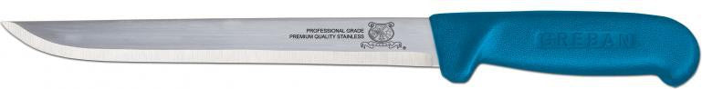 Omcan - 8" Straight Blade Fillet Knife with Blue Handle, Pack of 10 - 11843