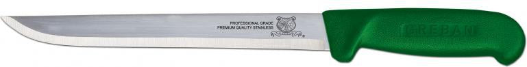 Omcan - 8" Straight Blade Fillet Knife with Green Handle, Pack of 12 - 11848