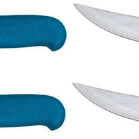 Omcan - 8” Victoria USA Breaking Knife with Blue Super Fiber Handle, Pack of 3 - 23890