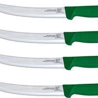 Omcan - 8” Victoria USA Breaking Knife with Green Super Fiber Handle, Pack of 3 - 23891