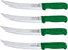 Omcan - 8” Victoria USA Breaking Knife with Green Super Fiber Handle, Pack of 3 - 23891