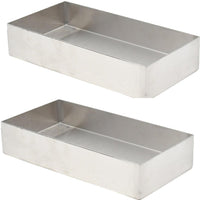 Omcan - 8″ x 15″ x 2.5″ Stainless Steel Pan, Pack of 2 - 44120