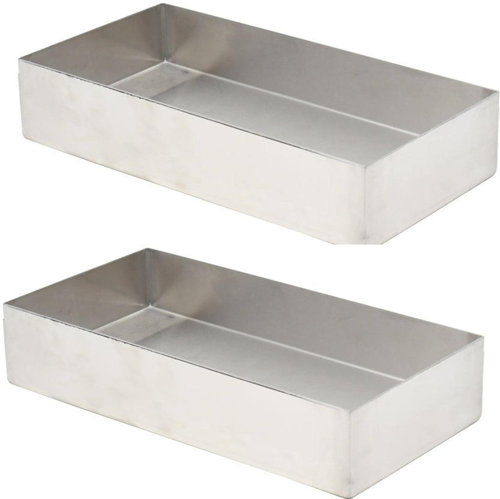 Omcan - 8″ x 15″ x 2.5″ Stainless Steel Pan, Pack of 3 - 44120
