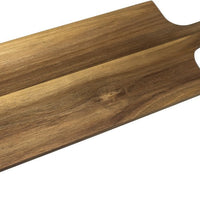 Omcan - 8" x 17" Acacia Wood Pizza, Flatbread and Charcuterie Wooden Serving Board With Oil Treatment, Pack of 10 - 81065