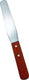 Omcan - 8” x 1.25” Stainless Steel Bakery Spatula with Wood Handle, 50/cs - 80002