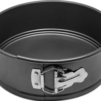 Omcan - 8″ x 3″ Aluminized Steel Non-Stick Springform Cake Pan, Pack of 5 - 81110