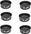 Omcan - 8″ x 3″ Aluminized Steel Non-Stick Springform Cake Pan, Pack of 5 - 81110