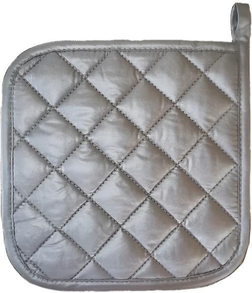 Omcan - 8” x 8” Silver-Coated Cotton Pot Holder 12 Pcs/Pack, Pack of 8 - 81180