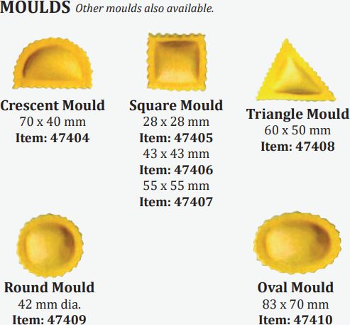 Omcan - 83 x 70 mm Oval Ravioli Mould For RV 30 - 47410