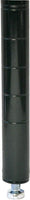 Omcan - 84" Black Epoxy Post with Leveler, Pack of 10 - 48093