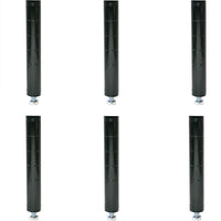 Omcan - 84" Black Epoxy Post with Leveler, Pack of 10 - 48093