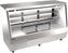 Omcan - 84” Square Stainless Steel Glass Refrigerated Double-Duty Deli Display Case - 50109