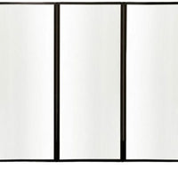 Omcan - 8'4" x 6'8" White Polycarbonate Quick-Wall (Sliding) With Portable Partition - 46779