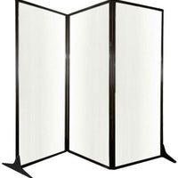 Omcan - 8'4" x 6'8" White Polycarbonate Quick-Wall (Sliding) With Portable Partition - 46779
